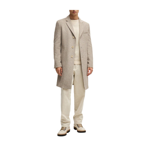 BOSS Pullover Maglia Uomo con lavorazioni miste Open white - Francavilla Moda